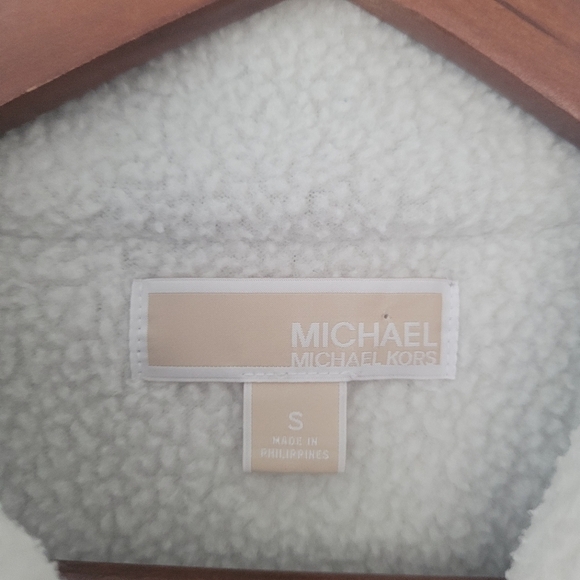 Michael Kors Faux Shearling Moto Inspired Asymmetrical Zipper Jacket Siz… - Picture 10 of 13